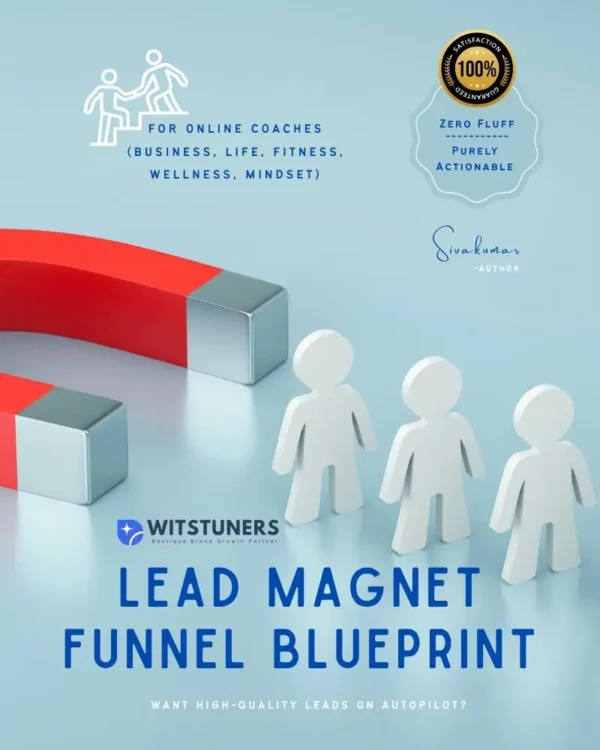 Lead Magnet Funnel Blueprint for Coaches(business, life, fitness, wellness, mindset)